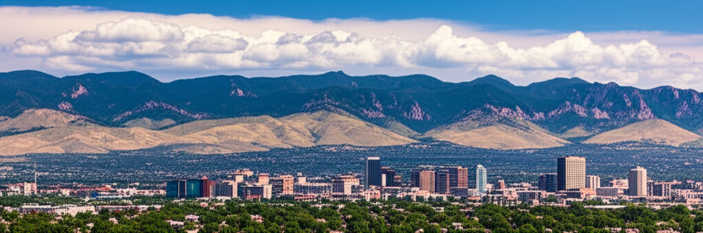 Colorado Springs with Pikes Peak